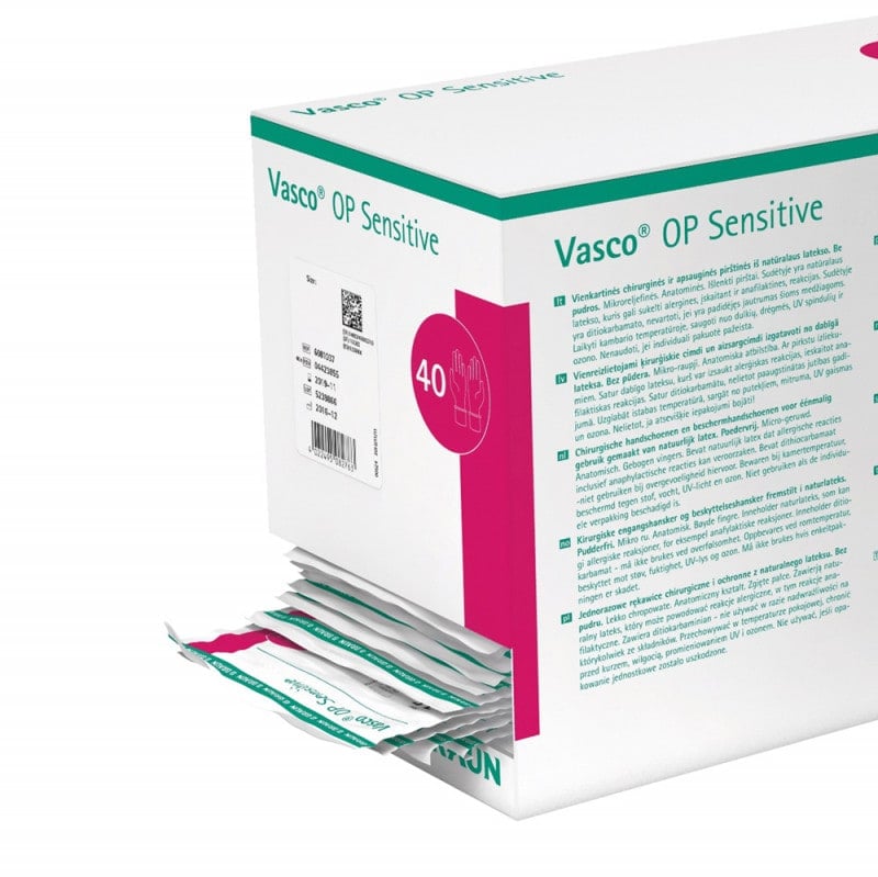 Vasco OP Sensitive Powder-Free Surgical Gloves 6.5