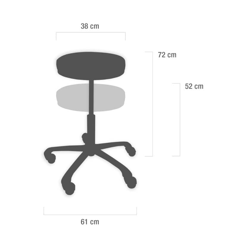 Swivel Stool for Taller People magenta