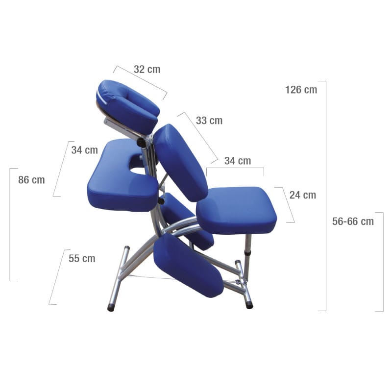 «Benoa» Mobile Massage Chair dark blue