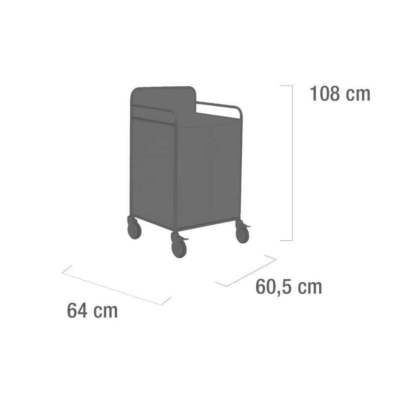 Cupboard Trolley white
