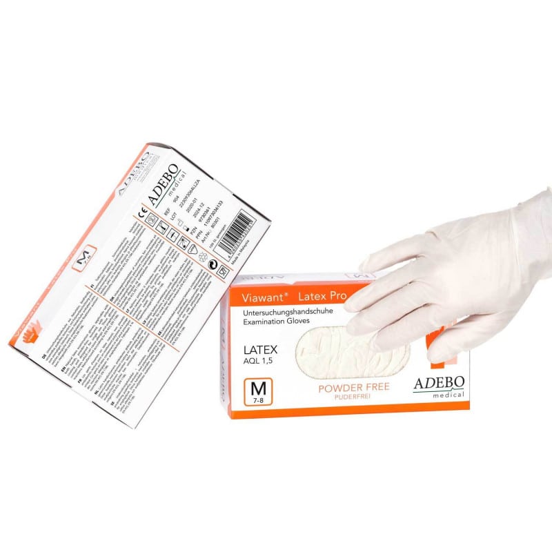 Viawant Latex Pro Examination Gloves M