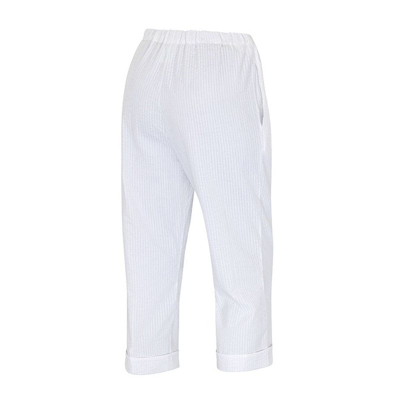 Women's Seersucker ¾ Length Trousers 54