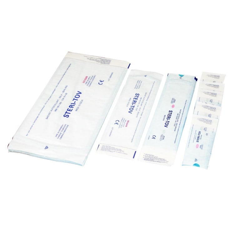 STERI-TOV Sterilisation Pouch, Self-Adhesive 190 x 400 mm