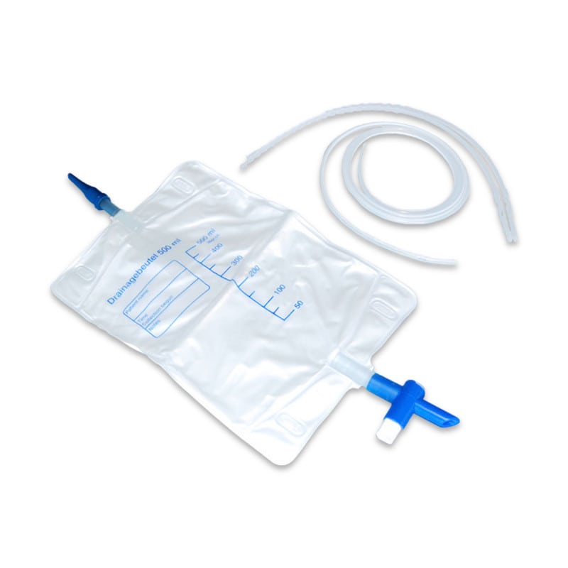 Soft Silicone Drains with bag CH 15