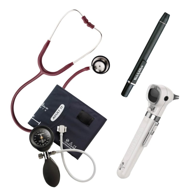 Student Diagnostic Set with stethoscope | white