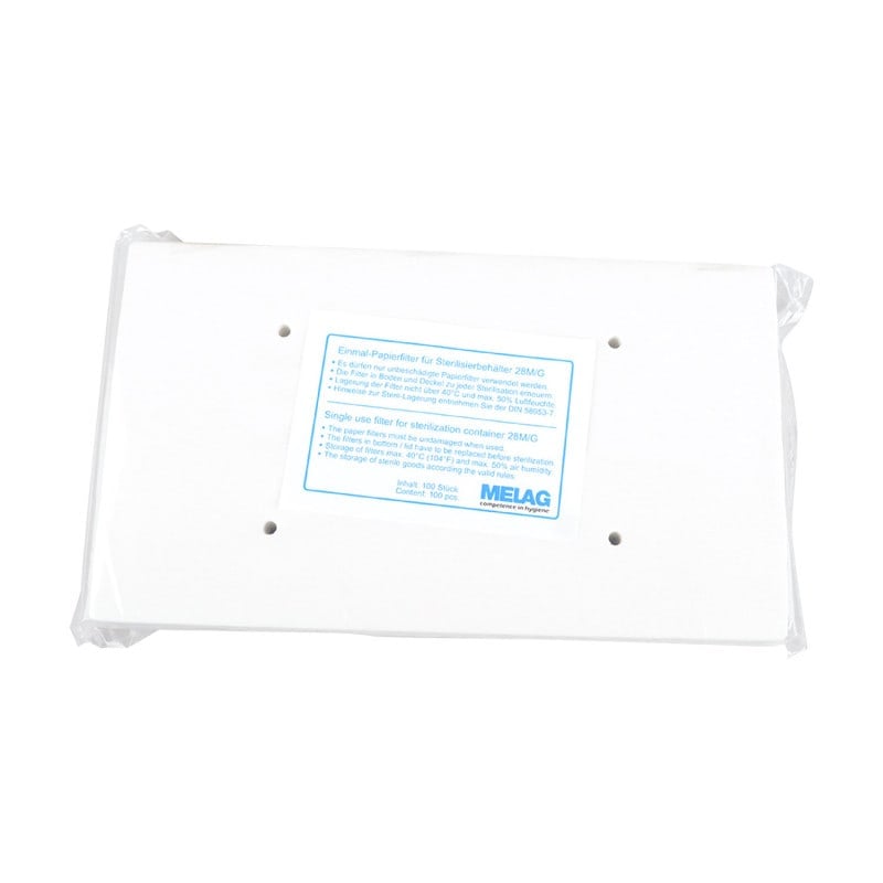 Melag Paper Filters 13.0 x 12.0 cm (for container 17S)