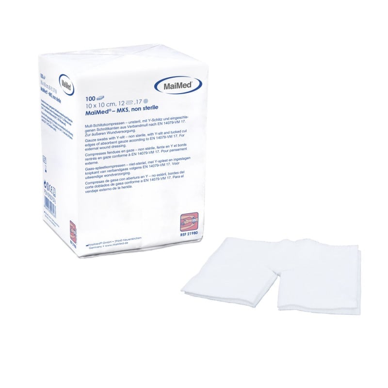 Drainage Compresses, Non-Sterile 12-ply | 7.5 x 7.5 cm