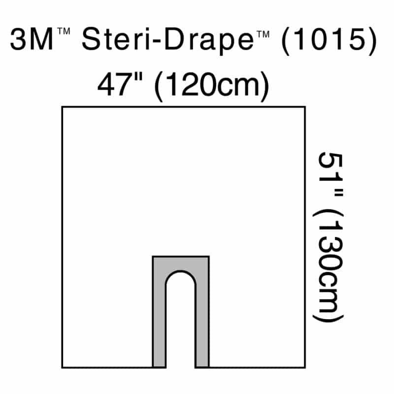 3M Fenestrated Drape with Adhesive Zone 120 x 130 cm (1015)