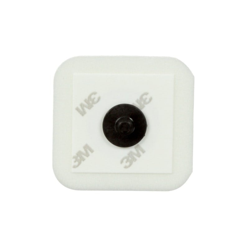 3M Foam ECG Electrodes with stainless steel button, 3.7 x 3.3cm (2228)