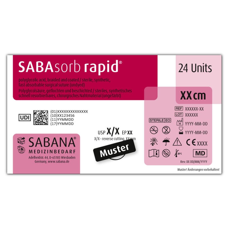 SABAsorb rapid® USP 4-0 EP 1.5 HR-17-75