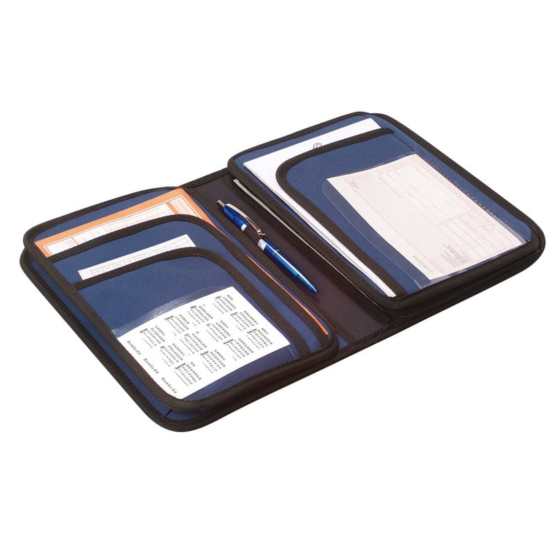 Expanding Folder with 9 Compartments blue