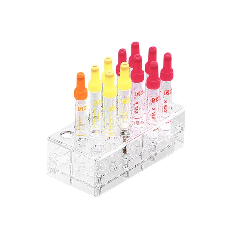 Monovette Rack 20 Monovettes (25.7 x 6.2 x 4 cm)