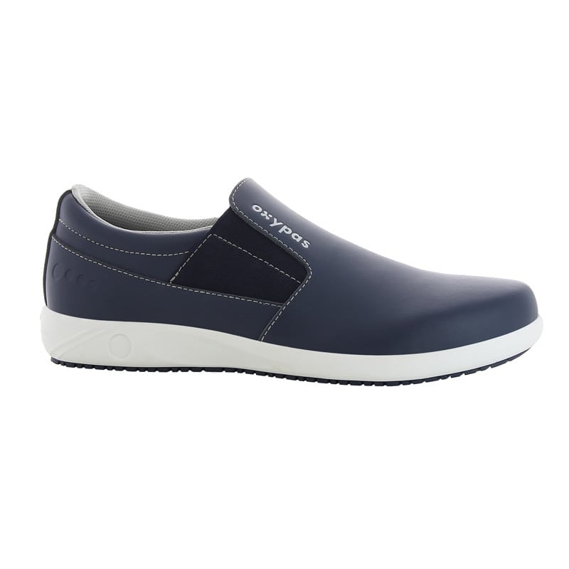 Mens' Leather Slip-On Shoes white | 46