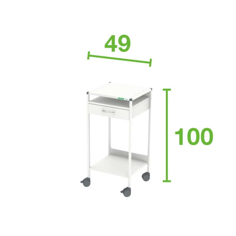 Standing Workstation-Laptop Trolley 60 cm