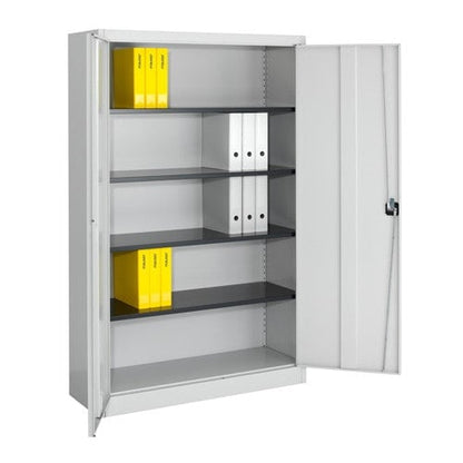 Locking Cabinet 95 cm | graphite | pure white
