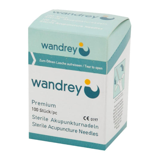 Acupuncture Needles with Silver, Coil Handle 0.25 x 25 mm