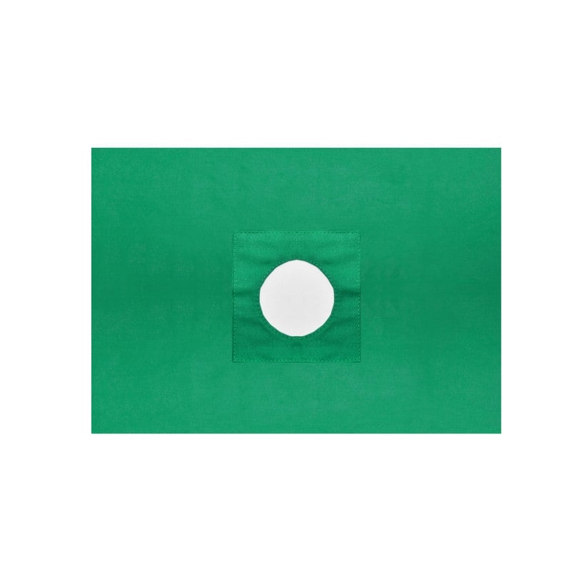 Fenestrated Drape 80x 80cm | green