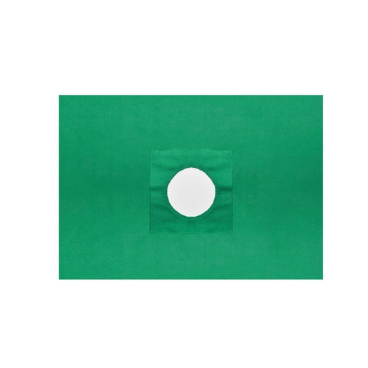 Fenestrated Drape, 13 cm hole 140x 160cm | green