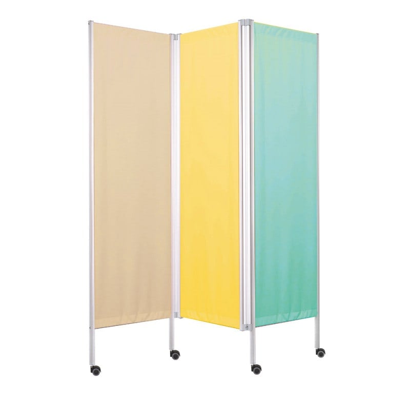 Lightweight Partition with Wheels 3 | white panels
