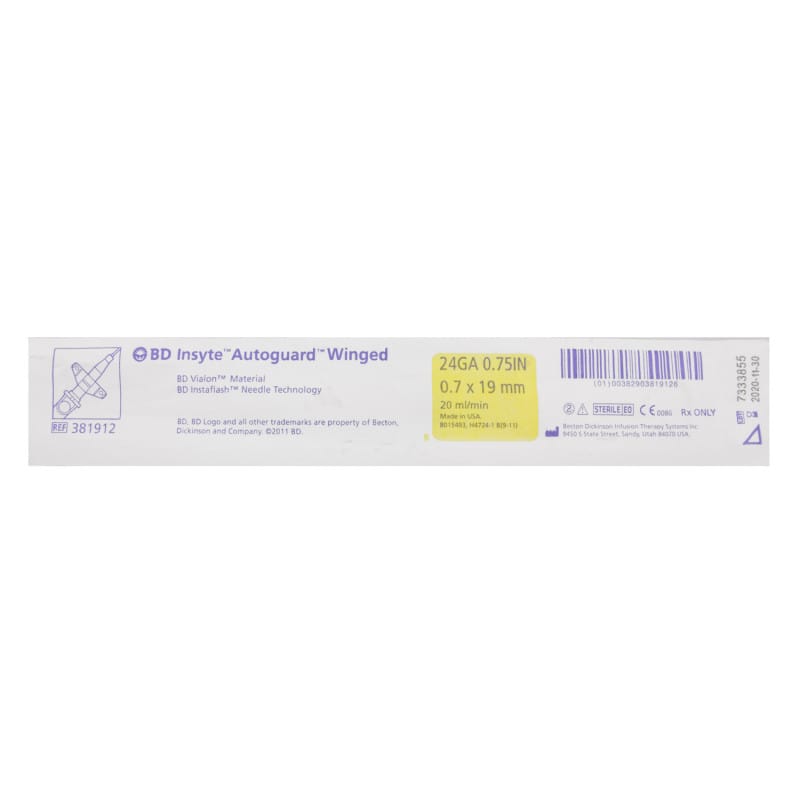 BD Insyte Autoguard Shielded IV Catheter 16G, 1.7 x 45 mm, grey