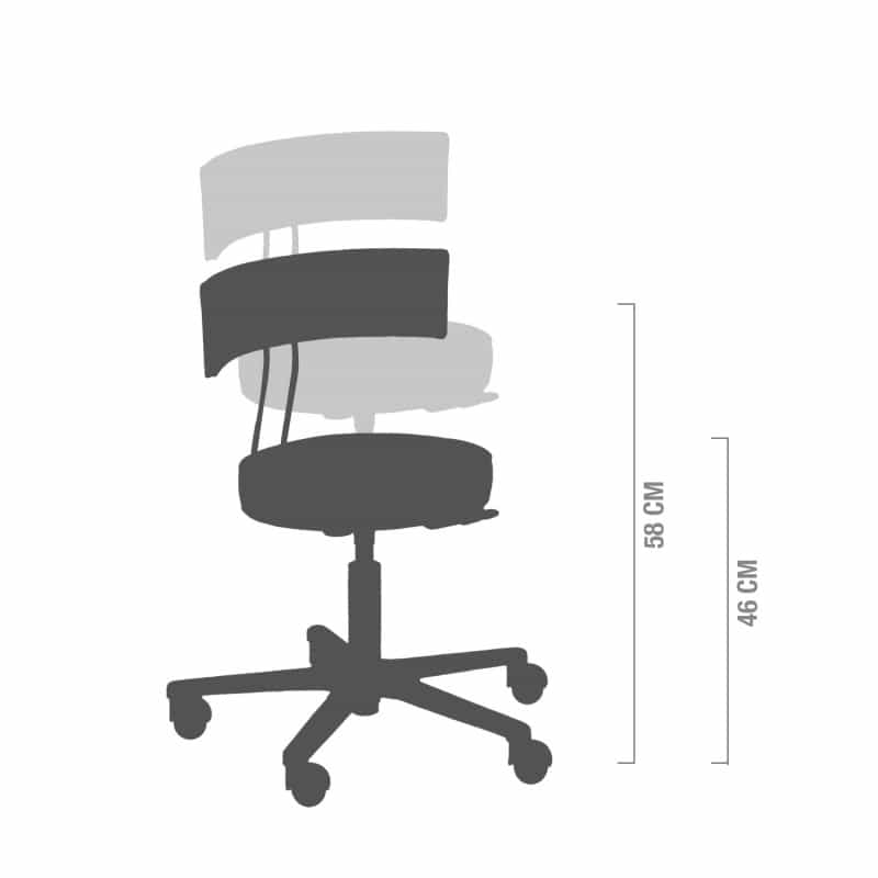Swivel Chair with Inclined Seat magenta