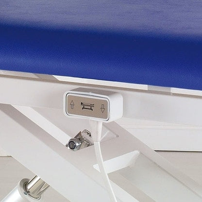 Electric Examination Couch pure white | turquoise
