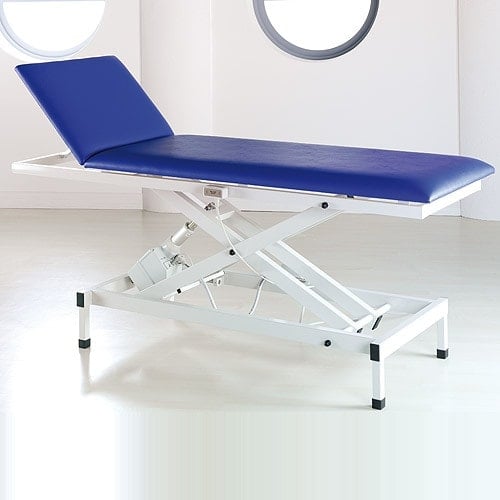 Electric Examination Couch light grey | turquoise