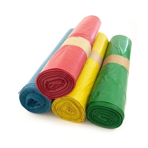 Tear-Resistant Refuse Sacks 120 L red