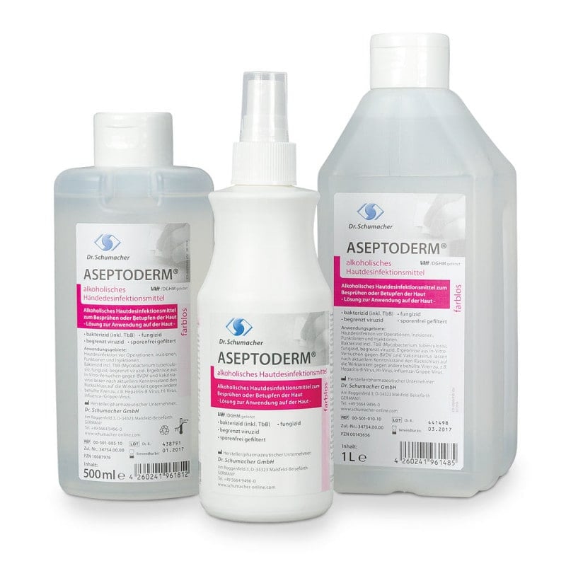 ASEPTODERM Colourless Skin Sanitizer 250 ml