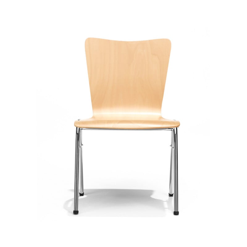 Stacking Chair Made of Beech curved | blue