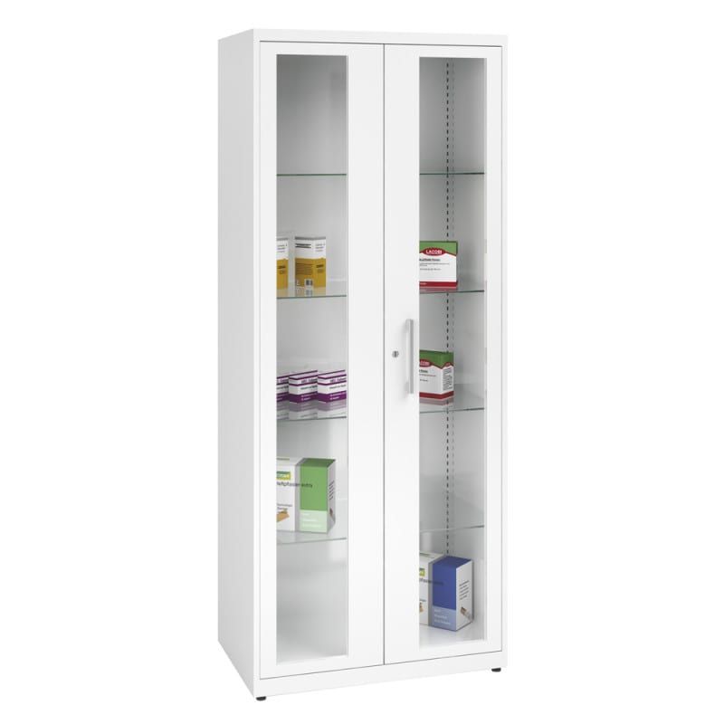 Steel Medicine Cabinet narrow | white (RAL 9010)