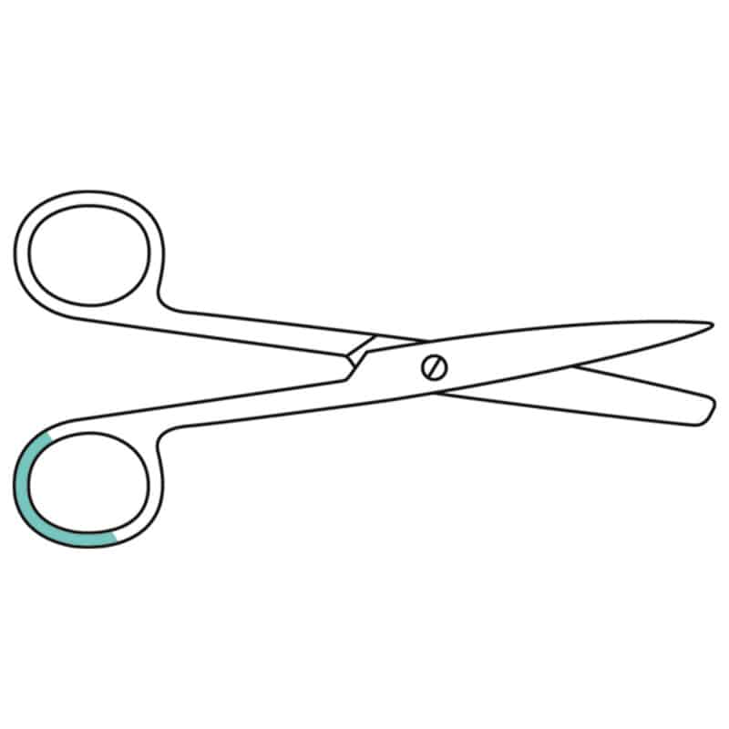 Surgical Scissors blunt-blunt, 14.5 cm
