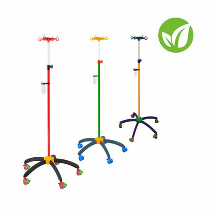 "Rainbow" Children's IV Stand red