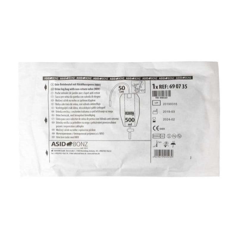 Urosid 3K Leg Bag 500 ml | 65 cm