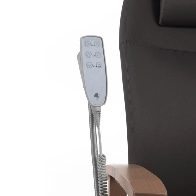 Fero Wooden e-move Chair with Castors | chestnut (20286)