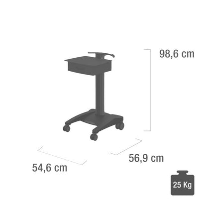 fuego Device Trolley with Drawer blue