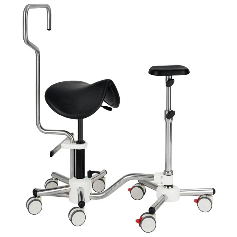 Combo Unit with Saddle Stool & Leg Rest flat