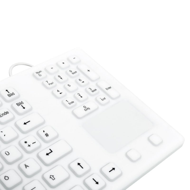 Silicone Keyboard with Touchpad Swiss