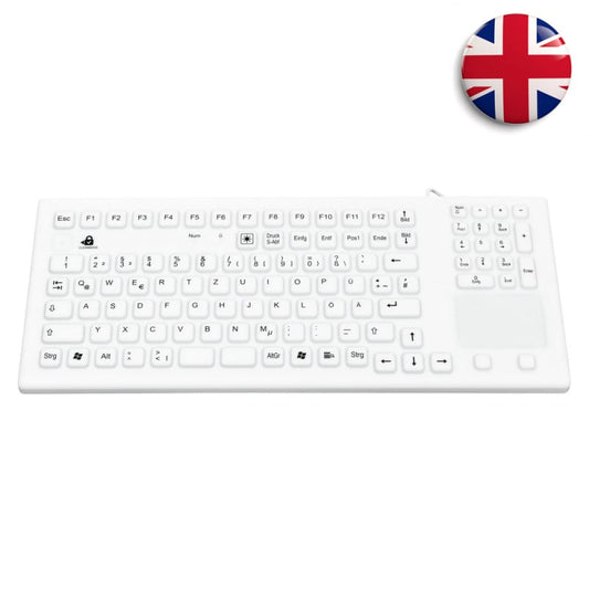 Silicone Keyboard with Touchpad British