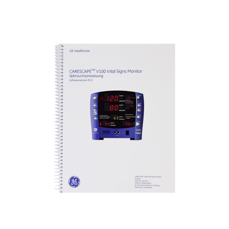GE Carescape V100 GE SpO2 sensor | with thermal printer