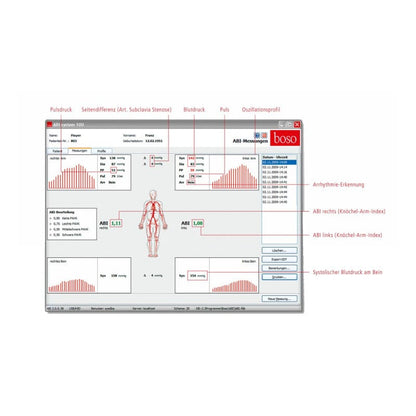 boso ABI System 100 with Pulse Wave Velocity Measurement Function | silver