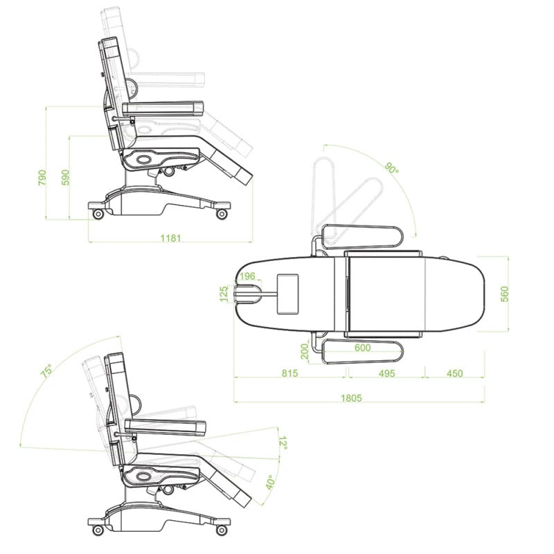 «Comfysit» Electric Blood Drawing Chair yellow