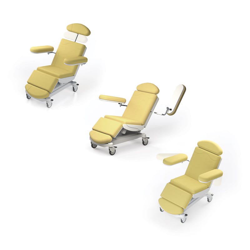 Phlebotomy and Dialysis Chair «Micra» yellow