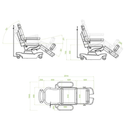 «Panamera» Treatment Chair grey