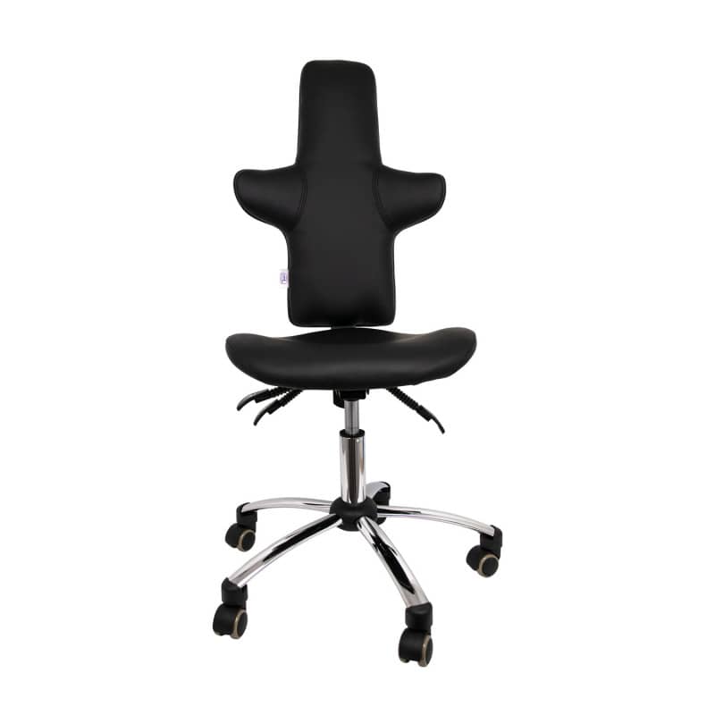 Swivel Chair with High Backrest black