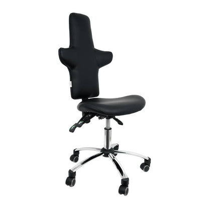 Swivel Chair with High Backrest black