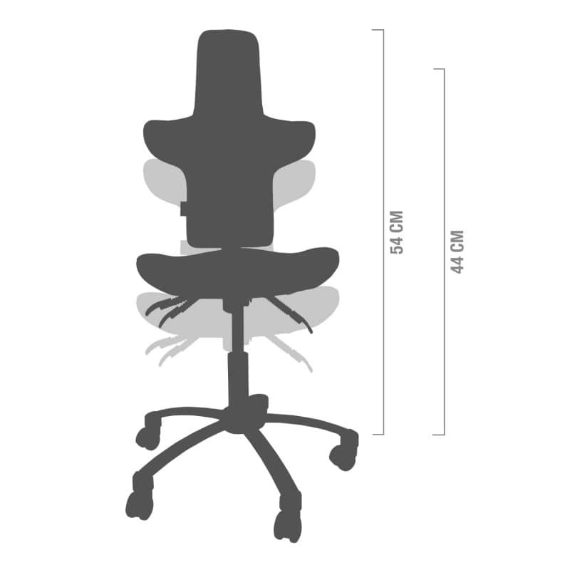 Swivel Chair with High Backrest white