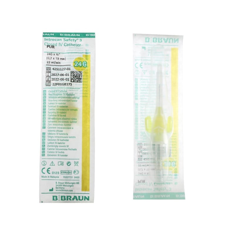 Introcan Safety 3 18G, 32 x 1.3 mm, green