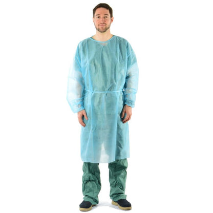 Disposable Gown made from PP Fleece green