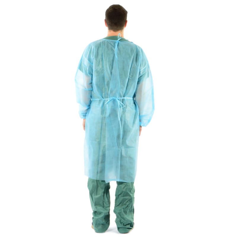 Disposable Gown made from PP Fleece green